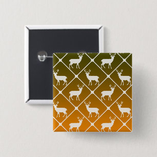 Badge Carré 5 Cm Les cerfs communs modèlent sur l'arrière - plan de