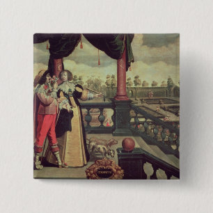 Badge Carré 5 Cm Les cinq sens - odeur