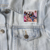 Badge Carré 5 Cm les dames (En situation)