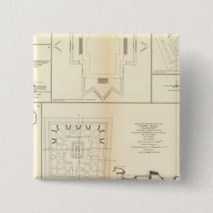 Badge Carré 5 Cm Les défenses Chattanooga, Nashville