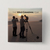 Badge Carré 5 Cm Les dunes de sable d'Athabasca (Devant)