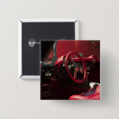 Badge Carré 5 Cm Les Etats-Unis, Kentucky, Bowling Green : Corvette (Devant & derrière)