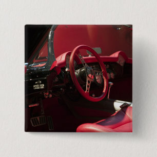 Badge Carré 5 Cm Les Etats-Unis, Kentucky, Bowling Green : Corvette