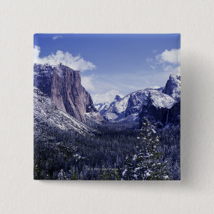 Badge Carré 5 Cm Les Etats-Unis, la Californie, parc national de