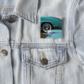 Badge Carré 5 Cm Les Etats-Unis, le Massachusetts, Gloucester. (En situation)