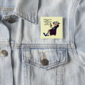 Badge Carré 5 Cm Les Femmes Sont Comme Des Anges (En situation)