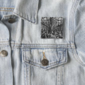 Badge Carré 5 Cm Les forges d'Ivry (En situation)