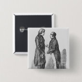 Badge Carré 5 Cm Les frères de Cointet (Devant & derrière)