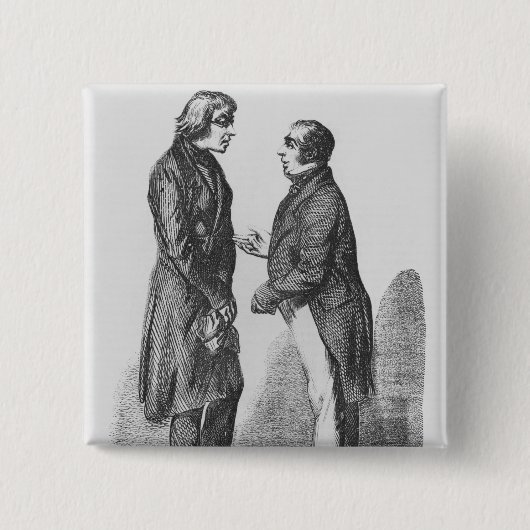 Badge Carré 5 Cm Les frères de Cointet (Devant)