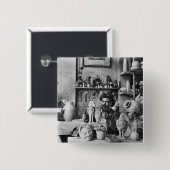 Badge Carré 5 Cm Les frères de Martin (Devant & derrière)