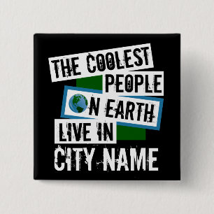 Badge Carré 5 Cm Les gens les plus froids de la planète vivent dans