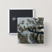 Badge Carré 5 Cm Les îles Reine-Élisabeth (Devant & derrière)