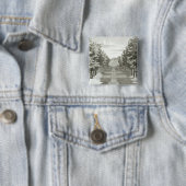 Badge Carré 5 Cm Les jardins chez Tshehar-Bagh, Isphahan, from (En situation)