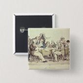 Badge Carré 5 Cm Les journaux (Devant & derrière)