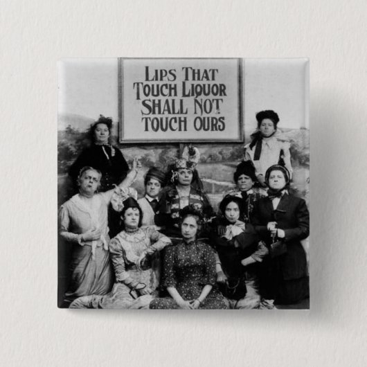Badge Carré 5 Cm Les Lèvres Qui Touchent Le Liqueur Ne Toucheront P (Devant)