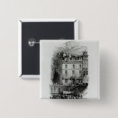 Badge Carré 5 Cm Les logements du napoléon sur le Quai Conti, (Devant & derrière)