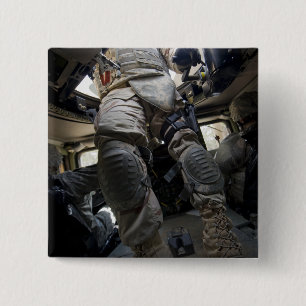 Badge Carré 5 Cm Les marins apprennent des procédures de convoi