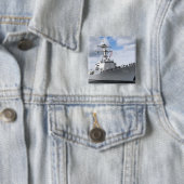 Badge Carré 5 Cm Les marins sont les rails (En situation)