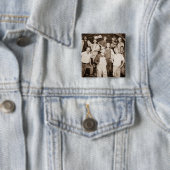 Badge Carré 5 Cm Les mineurs (En situation)