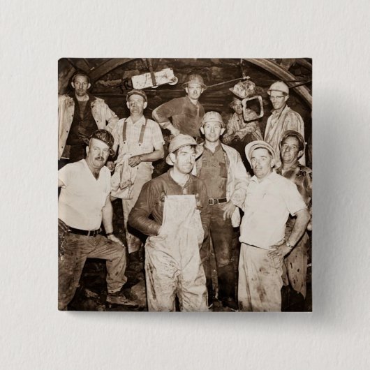 Badge Carré 5 Cm Les mineurs (Devant)