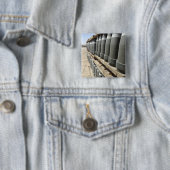 Badge Carré 5 Cm Les rangées de munitions sont empilées et préparée (En situation)