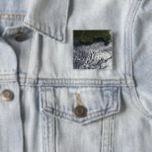 Badge Carré 5 Cm Les rues nuageuses sont visibles (En situation)