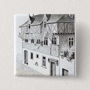 Badge Carré 5 Cm Les seigneurs et les barons "font des fenêtres de