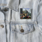 Badge Carré 5 Cm Les sept actes de la pitié (En situation)