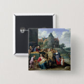 Badge Carré 5 Cm Les sept actes de la pitié (Devant & derrière)