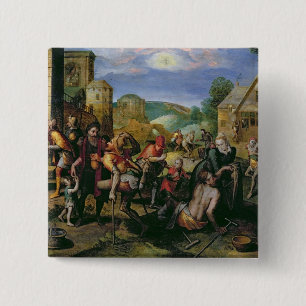 Badge Carré 5 Cm Les travaux de la pitié