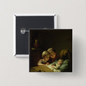 Badge Carré 5 Cm Les trois soeurs (Devant & derrière)