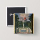 Badge Carré 5 Cm Les vergers de Versailles avec Mars (Devant & derrière)