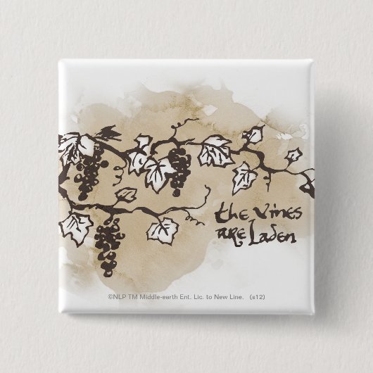 Badge Carré 5 Cm Les Vins Sont Chargés (Devant)