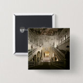 Badge Carré 5 Cm L'escalier, construit 1719-44 (Devant & derrière)