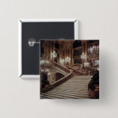 Badge Carré 5 Cm L'escalier grand du l'Opéra-Garnier (Devant & derrière)
