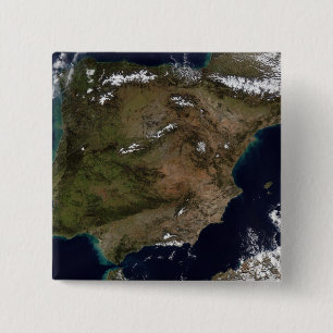 Badge Carré 5 Cm L'Espagne et le Portugal 2