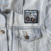 Badge Carré 5 Cm L'esprit autochtone en Alaska (En situation)