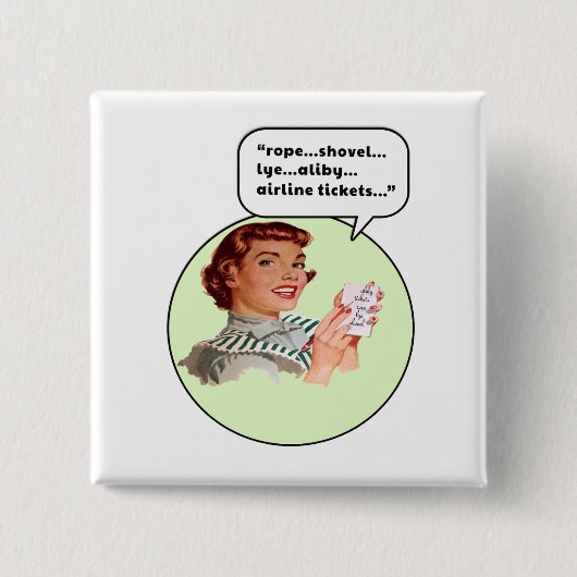 Badge Carré 5 Cm Lessive de pelle à corde (Devant)