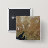 Badge Carré 5 Cm L'état de l'Australie du Sud (Devant & derrière)