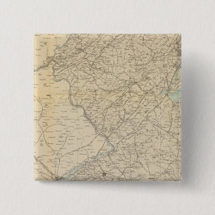 Badge Carré 5 Cm L'État du New Jersey, 1877