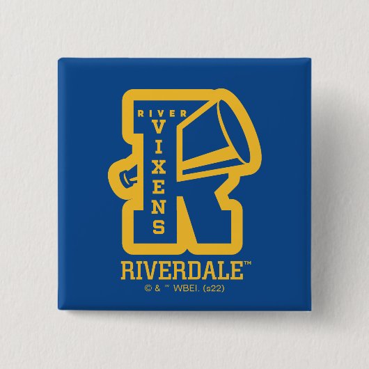 Badge Carré 5 Cm Letterman River Vixens (Devant)