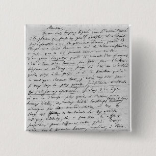 Badge Carré 5 Cm Lettre à Richard Wagner le 17 février 1860