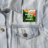 Badge Carré 5 Cm Lettuce Leaf Restaurant Spécial Flair Pins (En situation)