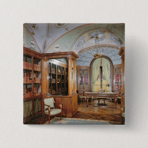 Badge Carré 5 Cm L'étude de Napoleon Bonaparte, c.1800