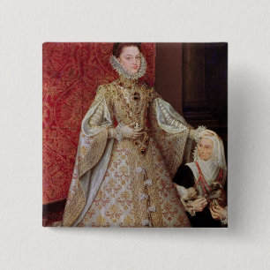 Badge Carré 5 Cm L'Eugenia Isabel Clara d'Infanta avec