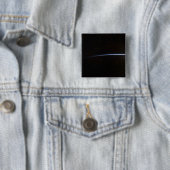 Badge Carré 5 Cm Lever du soleil vu dans l'espace (En situation)