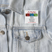 Badge Carré 5 Cm levive (En situation)