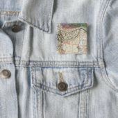 Badge Carré 5 Cm Lewis et Clark (En situation)