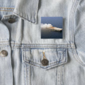 Badge Carré 5 Cm L'ex-Oriskany, un avion déclassé (En situation)