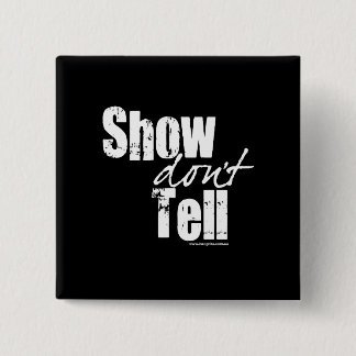 Badge Carré 5 Cm L'exposition n'indiquent pas